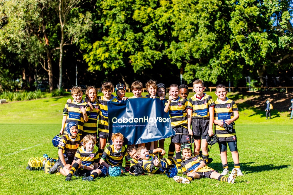 Battle of the Inner West – representing the famous black and gold of Balmain